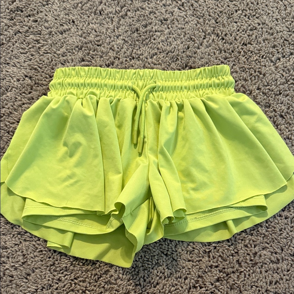 Art Class Lime Green Kids Shorts